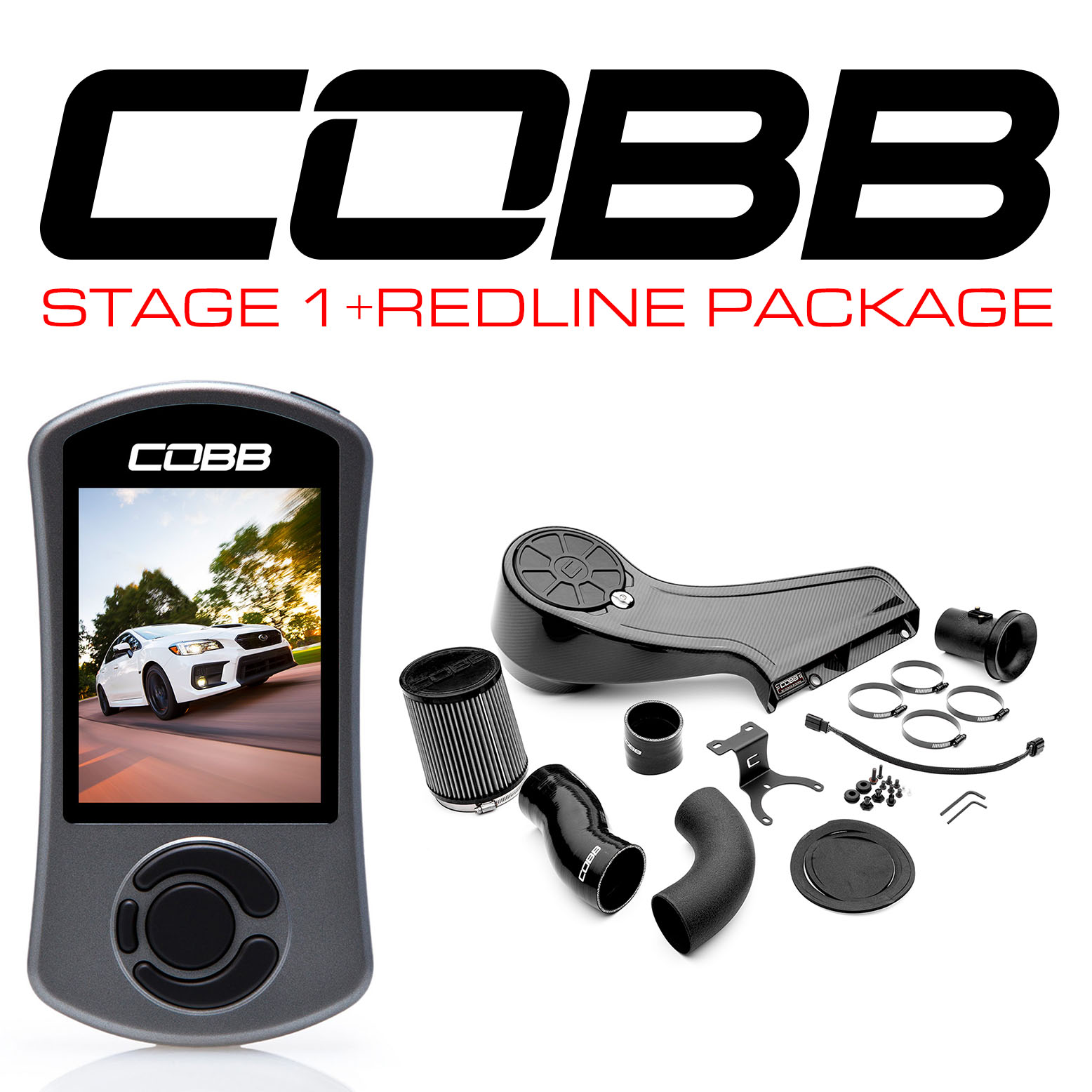 COBB Stage 1+ Redline Carbon Fiber Power Package WRX 2015-2021