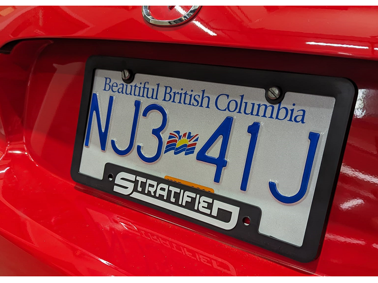 STRATIFIED License Plate Frame