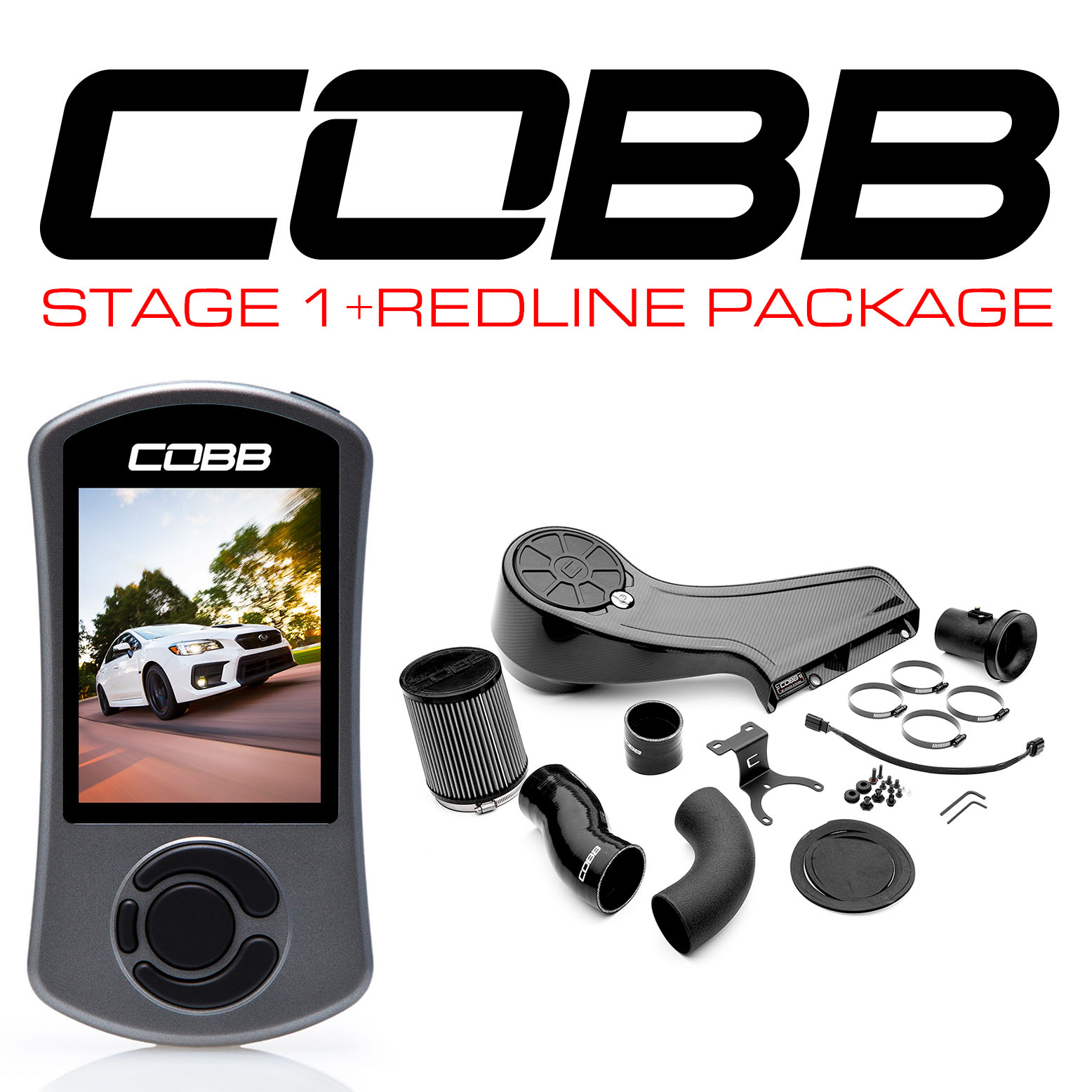 COBB Stage 1+ Redline Carbon Fiber Power Package WRX 2015-2021