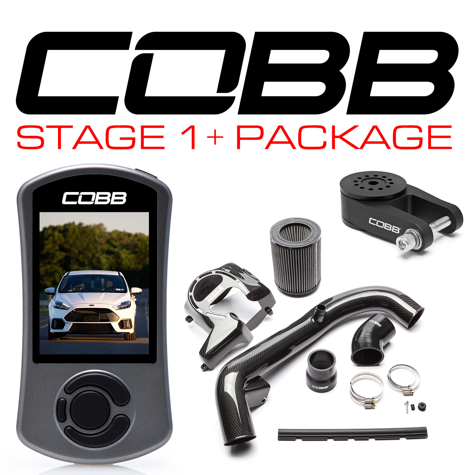 Cobb Stage 1+ Carbon Fiber Power Package INCLUDING FLASH TUNE